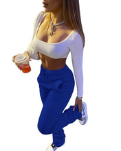 Load image into Gallery viewer, 2021 New!!! Women Solid High Waist Drawstring Bell Bottom Flare Pleated Pants Sizes S - 3XL
