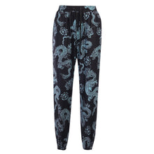 Load image into Gallery viewer, 2021 InsGoth Women Streetwear Pants Harajuku Harm Pant Dragon Print High Waist Sizes S -L
