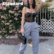 Load image into Gallery viewer, 2021 Sexy High Waist Loose Fleece Sweatpants With Pockets Korean Style Sizes S - 2XL
