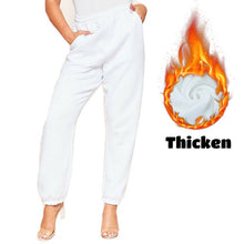 Load image into Gallery viewer, 2021 Women&#39;s Sexy High Waist Loose Fleece Sweatpants With Pockets Korean Style Size M
