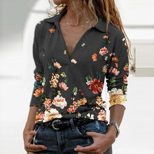 Load image into Gallery viewer, 2021 Women&#39;s Pattern Print Long Sleeve Shirt Sizes S - 3XL
