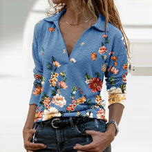 Load image into Gallery viewer, 2021 Women&#39;s Pattern Print Long Sleeve Shirt Sizes S - 3XL
