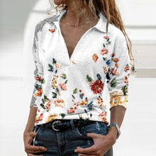 Load image into Gallery viewer, 2021 Women&#39;s Pattern Print Long Sleeve Shirt Sizes S - 3XL
