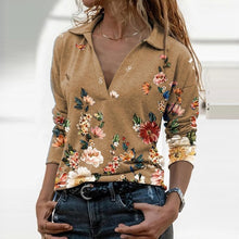 Load image into Gallery viewer, 2021 Women&#39;s Pattern Print Long Sleeve Shirt Sizes S - 3XL
