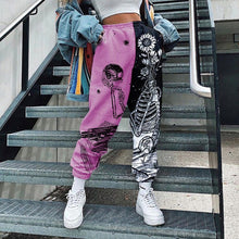 Load image into Gallery viewer, 2021 New!!! Women&#39;s Skull Pattern Print Harajuku Sport Trouser Casual Streetwear Sweatpants Size 3XL
