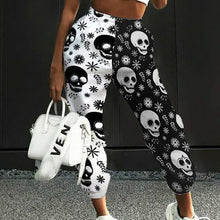 Load image into Gallery viewer, 2021 New!!! Women&#39;s Skull Pattern Print Harajuku Sport Trouser Casual Streetwear Sweatpants Size 3XL
