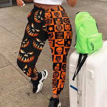Load image into Gallery viewer, 2021 New!!! Women&#39;s Skull Pattern Print Harajuku Sport Trouser Casual Streetwear Sweatpants Size 3XL
