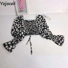 Load image into Gallery viewer, 2021 Women&#39;s Long Sleeve Ruffle Crop Top Size One Size
