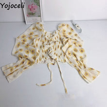 Load image into Gallery viewer, 2021 Women&#39;s Long Sleeve Ruffle Crop Top Size One Size

