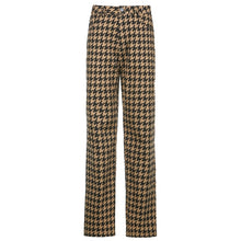 Load image into Gallery viewer, 2021 HEYounGIRL Houndstooth Plaid Print Women High Waisted Long Trousers Sizes S- L

