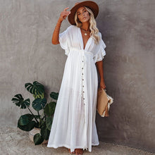 Load image into Gallery viewer, 2021 Women&#39;s Maxi Dress Summer Ruffles Cover Up Size One Size
