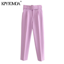 Load image into Gallery viewer, 2021 Chic Women High Waist Belt Pants Sizes XS - L
