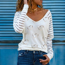 Load image into Gallery viewer, 2021 Women&#39;s  V-Neck Blouse Print Pullover Top Sizes S - 3XL
