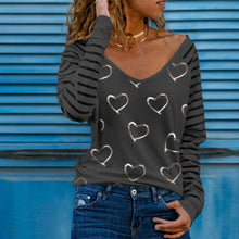 Load image into Gallery viewer, 2021 Women&#39;s  V-Neck Blouse Print Pullover Top Sizes S - 3XL
