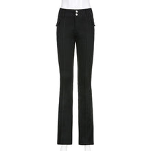 Load image into Gallery viewer, 2021 ALLNeon Indie Aesthetics Slim Low Waist Flare Pants Sizes S -L
