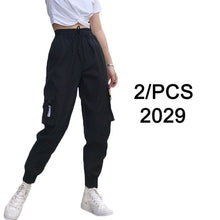 Load image into Gallery viewer, 2021 Big Pockets Baggy Women&#39;s Cargo pants women High Waist Loose Fit  Sizes S - 3XL

