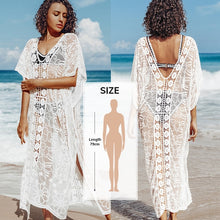 Load image into Gallery viewer, 2021 Summer CUPSHE Crochet Bikini Cover Up Beachwear Tunic Shirt Size One Size
