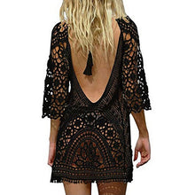 Load image into Gallery viewer, 2021 Women’s Bathing Suit Cover Up Crochet Lace Dress Tunic Size One Size
