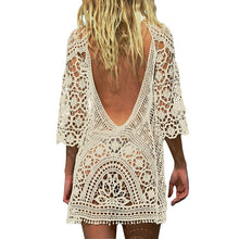 Load image into Gallery viewer, 2021 Women’s Bathing Suit Cover Up Crochet Lace Dress Tunic Size One Size

