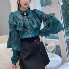 Load image into Gallery viewer, 2021 New!! Spring Blouse Women  Long Sleeve Harajuku Shirt Korean Style

