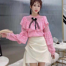 Load image into Gallery viewer, 2021 New!! Spring Blouse Women  Long Sleeve Harajuku Shirt Korean Style
