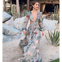 Load image into Gallery viewer, 2021 Summer Beach Dress Bikini Cover Up Long Sleeve Swimwear Cover-Up Size XL
