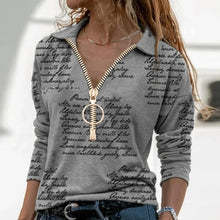 Load image into Gallery viewer, 2021 Women&#39;s Pattern Print Long Sleeve Shirt Sizes S - 3XL
