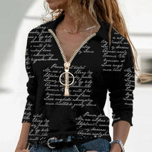 Load image into Gallery viewer, 2021 Women&#39;s Pattern Print Long Sleeve Shirt Sizes S - 3XL
