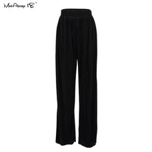 Load image into Gallery viewer, 2021 Mine Always Beige Pleated Wide Leg Pants Women&#39;s Casual Loose Trousers Office Wear Sizes S -L
