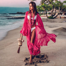 Load image into Gallery viewer, 2021 Summer Beach Dress Bikini Cover Up Long Sleeve Swimwear Cover-Up Size XL
