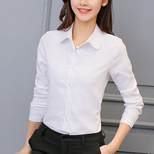 Load image into Gallery viewer, 2021 Korean Women&#39;s Cotton Shirts Long Sleeve S-5XL
