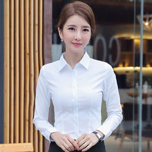 Load image into Gallery viewer, 2021 Korean Women&#39;s Cotton Shirts Long Sleeve S-5XL
