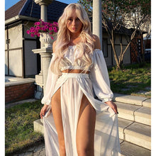Load image into Gallery viewer, 2021 Summer Beach Dress Bikini Cover Up Long Sleeve Swimwear Cover-Up Size XL
