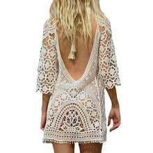 Load image into Gallery viewer, 2021 Women’s Bathing Suit Cover Up Crochet Lace Dress Tunic Size One Size
