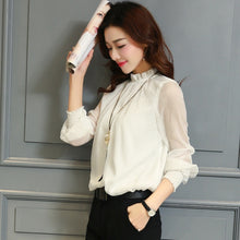 Load image into Gallery viewer, 2021 Chiffon New Women Tops Long Sleeve Sizes L -2XL
