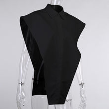 Load image into Gallery viewer, 2021 New Sexy Women Blouse Turn Down Collar Sleeveless Sizes S - L
