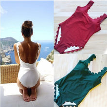 Load image into Gallery viewer, 2021 Summer Beachwear One-piece Swimsuit Sexy Triangle Wave Swimsuit Size S- XL
