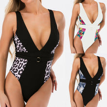 Load image into Gallery viewer, 2021 Women&#39;s V-neck One Piece Swimsuits Sizes S - L
