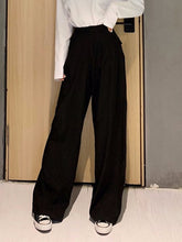Load image into Gallery viewer, 2021 Retro Solid Color Straight Wide Leg Pants Female Spring High Waist Sizes S - XL
