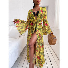 Load image into Gallery viewer, 2021 Summer Beach Dress Cover Up Sexy Long Sleeve Swimwear Cover-Ups Size One size
