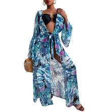 Load image into Gallery viewer, 2021 Summer Beach Dress Bikini Cover Up Long Sleeve Swimwear Cover-Up Size XL
