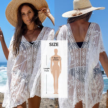 Load image into Gallery viewer, 2021 Summer Sexy Beach Dress Crochet Bikini Cover Up with Fringe Trim One Size

