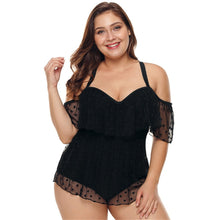 Load image into Gallery viewer, 2021 Summer Women  LA CISNE Swimsuit  hot spring strapless mesh tulle one-piece Sizes L - 3XL

