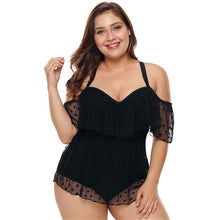 Load image into Gallery viewer, 2021 Summer Women  LA CISNE Swimsuit  hot spring strapless mesh tulle one-piece Sizes L - 3XL
