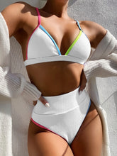 Load image into Gallery viewer, 2021 New!!! Bikini Set, Triangle Bra + High Waist Thong Sizes S - L
