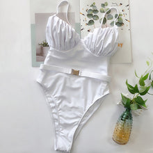 Load image into Gallery viewer, 2021 New!!!! Women&#39;s Belted One-Piece Swimsuit Sizes S - L
