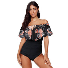 Load image into Gallery viewer, 2021 New!!! Woman Sexy Off Shoulder  One-piece Swimsuit Sizes S - 2XL
