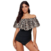 Load image into Gallery viewer, 2021 New!!! Woman Sexy Off Shoulder  One-piece Swimsuit Sizes S - 2XL
