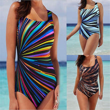 Load image into Gallery viewer, 2021 Summer Women Sexy Printed Push-Up High Waist Swimsuit Padded Summer Swimwear Sizes L - 5XL
