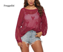 Load image into Gallery viewer, 2021 Summer Long Sleeve Cover Up Beach Dress Tunic Mesh Lace Beach Wear One Size
